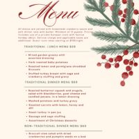 Summerland Waterfront Resort Christmas Menu images 0 1