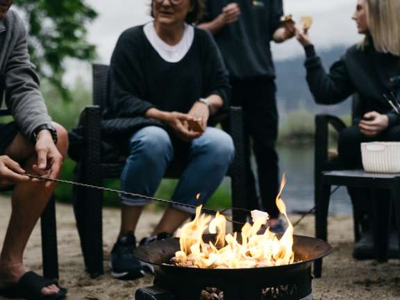 Campfire and S'mores