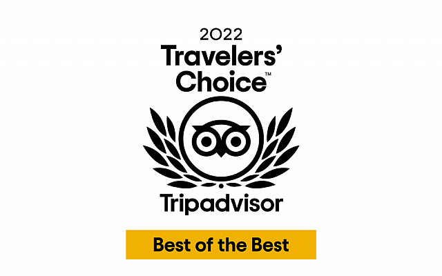 Travellers' Choice TripAdvisor Award Winner in 2022